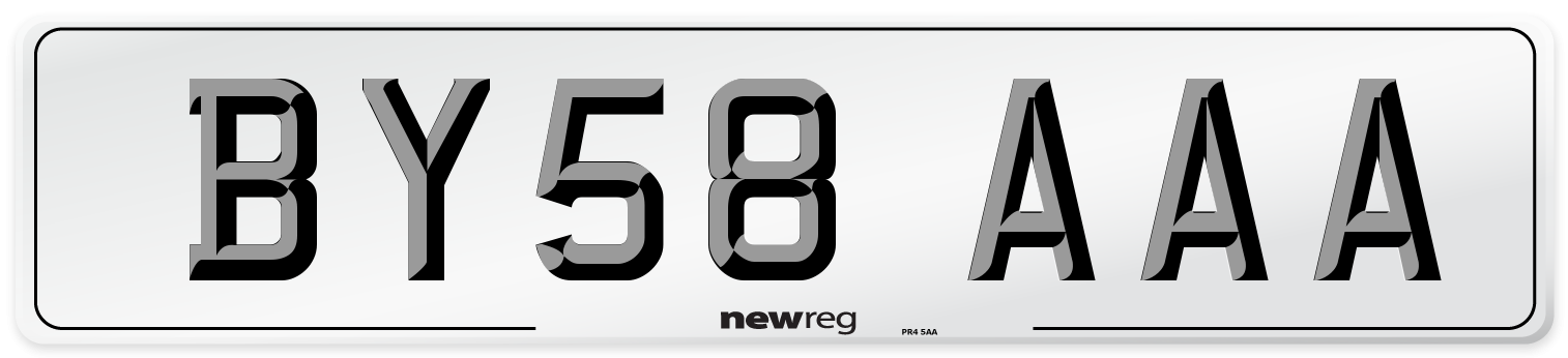 BY58 AAA Number Plate from New Reg